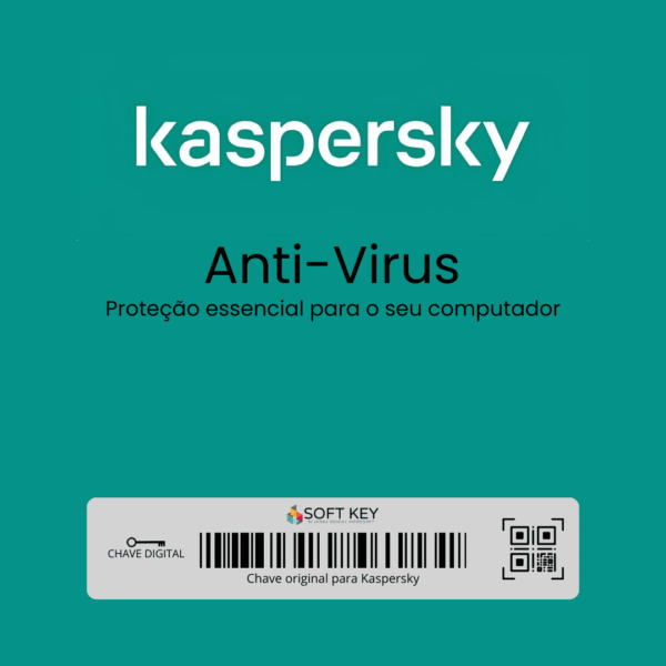 Kaspersky Anti-Virus 1 ano 10 Pcs - Chave de Licença